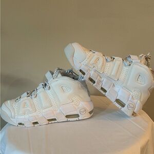 Nike Air More Untempo Triple White Size 10 Brand New No Box